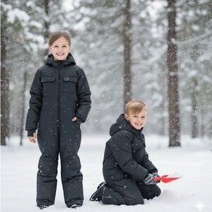 ALL IN MOTION Kids Snow Sport Jumpsuit, XS (4/5)